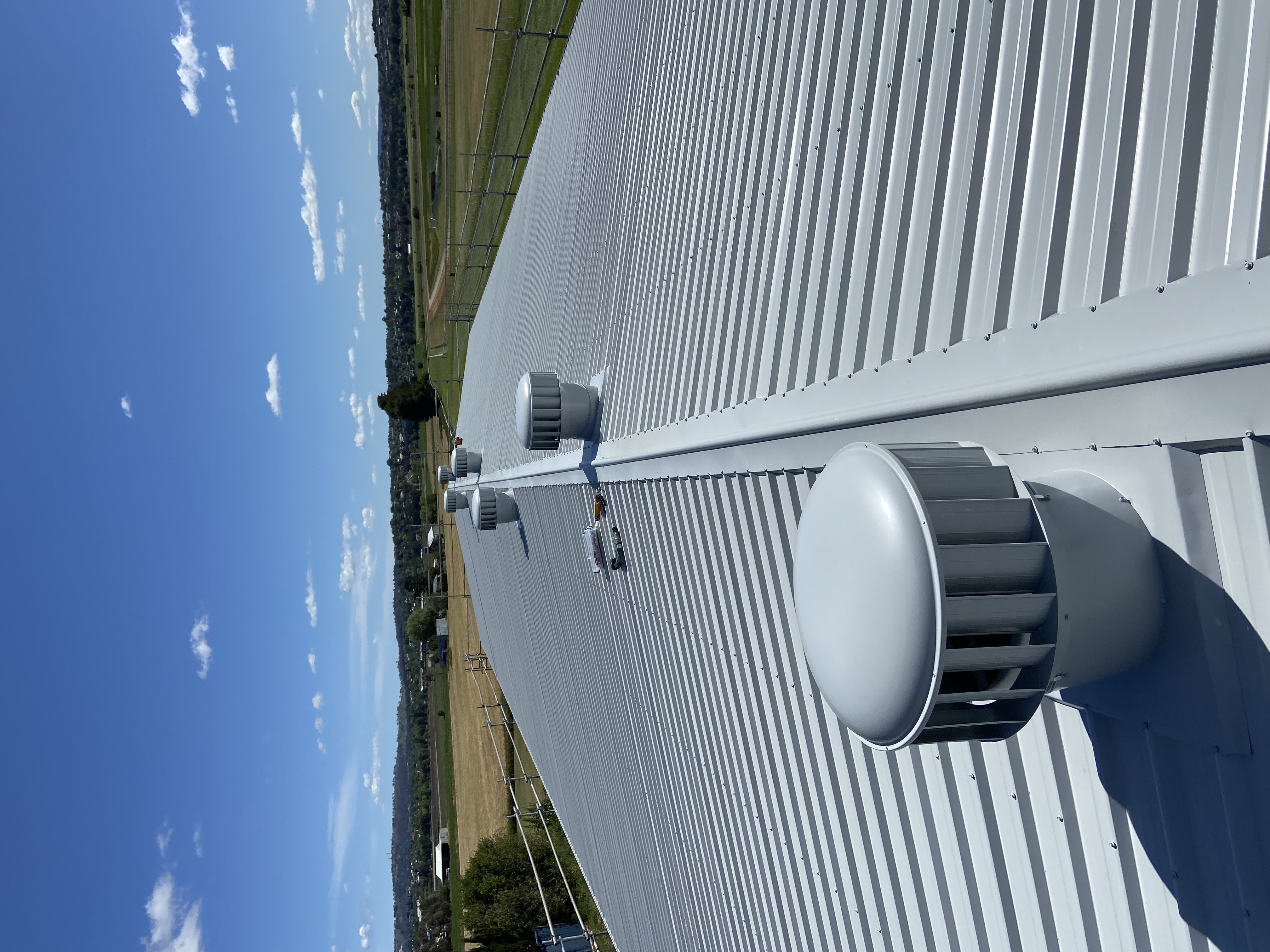trimdek roof and roof ventilator installation